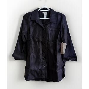 Multiples Women’s Essentials Black XS Shirt Bluse